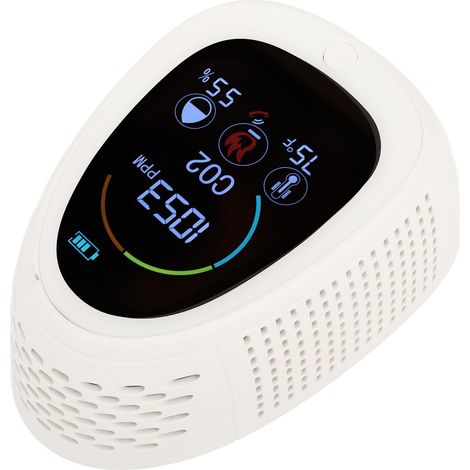 Détecteur de CO2 extérieur 5 en 1 : mesure de la température et de l'humidité, boîtier ignifugé, moniteur de qualité de l'air pour le camping, 5 V (1/5)