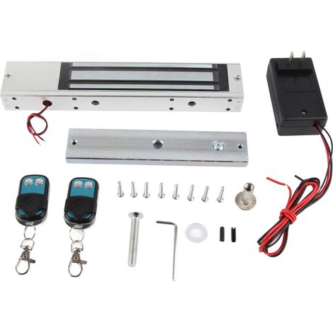 280 kg elektromagnetisches Schloss für Glas- und Aluminiumtüren, Fernbedienung inklusive, Unterputzmontage, breiter Wechselspannungsbereich. (1/5)