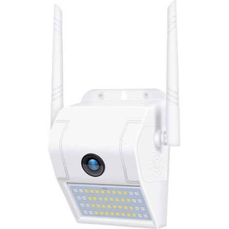 Caméra Projecteur Sans Fil 1080p WiFi Sécurité HD 1080P 160° Vue Maison Extérieur