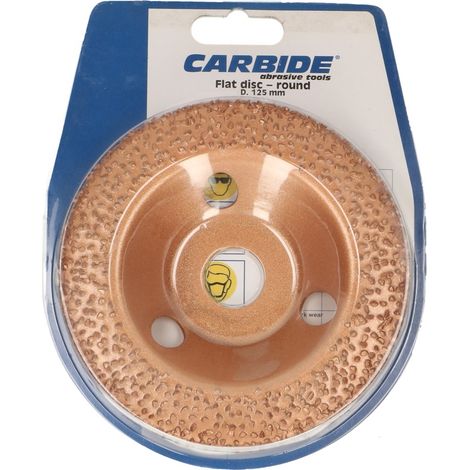Disco abrasivo in Carburo di Tungsteno CARBIDE D.115 mm - grana 24 - stondato