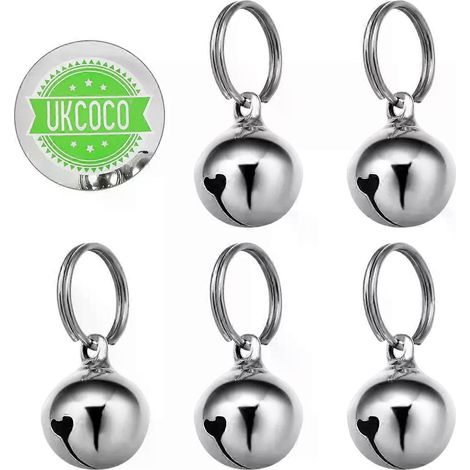 6-teiliges Set mit 16 mm großen Vintage-Kupferglöckchen, Anhänger, Kupfer-Halsketten-Accessoires, Dekorationen, Haustierhalsbändern und Glöckchen. (1/4)