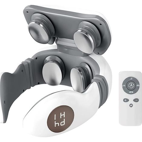 Electric cervical spine massager - Remote control included - 5 massage modes - 3D floating massage head with magnet