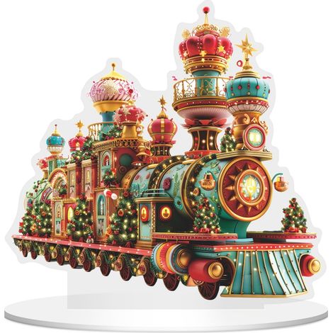 Maison En Sucre D'Orge - Décoration De Noël En Résine Pour Intérieur - Centre De Table Festif Pour Plateau À Étages - Lot De 1 (1/5)