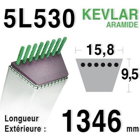 Courroie 5L530 - 5L53 HONDA 754-0629 - 76181-772-202 AYP 6565c3 (1/4)