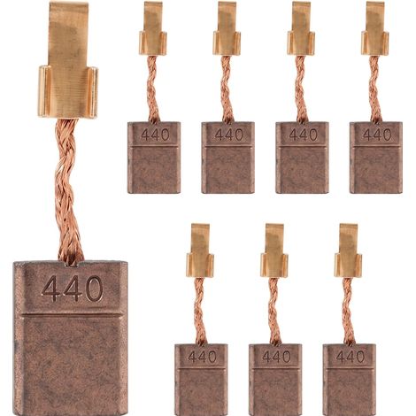 8 Pièces Balais de Charbon Compatible DHP456 DDF456 DTD146 BDF452, Remplacement CB440 CB436 CB448, Charbon Moteur pour Perceuse, Visseuse, Coupe-Bordures et Outillage DIY (1/5)
