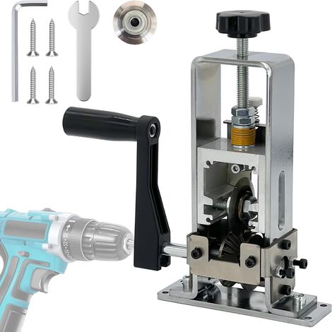 Denudeur Cable Electrique 1-25mm Machine a Denuder le cuivre Pince à dénuder avec manivelle ou perceuse Denudeuse de cable electrique Dénudeur de câbles pour le recyclage de la ferraille (1/5)