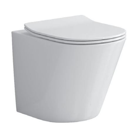 Cuvette WC à poser SORRENTO - avec abattant à frein de chute (1/5)