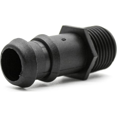 Jonction Tuyau Arrosage Pack 25 Raccord Arrosage Goutte Goutte diametre 20mm - 1/2′′ Filetage Male Raccord Tuyau d'Arrosage Robinet (1/5)