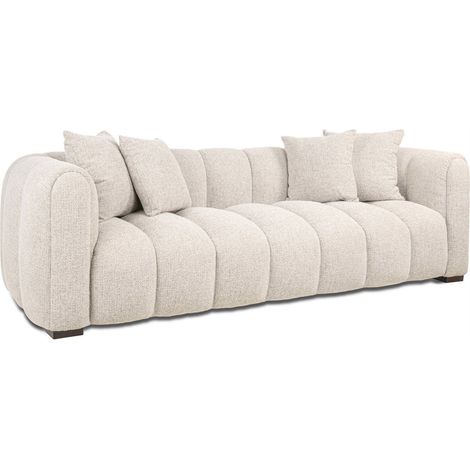 Canapé 3 places beige au confort enveloppant - beige naturel (1/5)