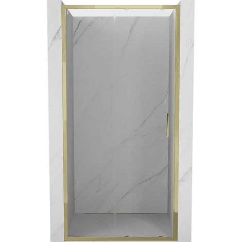 Mexen Exo puerta de ducha corredera 100 cm, transparente, dorada - 8151-100-000-50-00 (1/5)