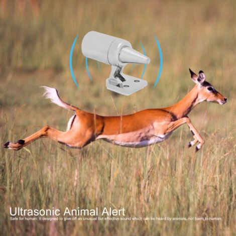 4 pièces voiture détachable ultrasons cerf serpent alerte alarme sonore énergie éolienne Animal répulsif ruban (1/4)