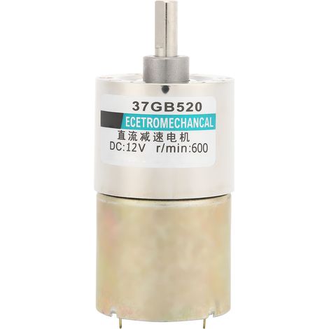 Réducteur moteur micro vitesse variable CW/CCW DC12V pour machine-outil CNC XD-37GB520 600 tr/min (1/5)
