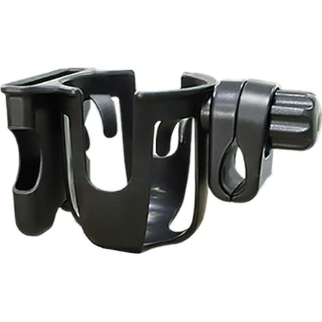 Porte-bouteille/support de téléphone universel pour vélo, kayak, poussette, chariot de courses - Noir - 18,5 cm x 10 cm x 8,5 cm (1/5)