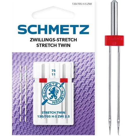 Double Stretch - 2.5/75 - 2 Aiguilles pour machine à coudre (1/5)