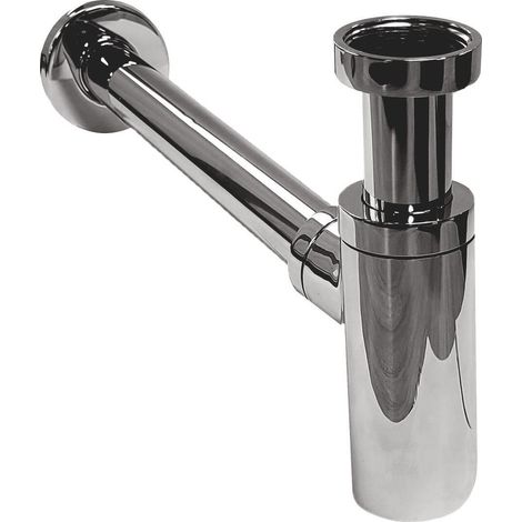 Siphon rond en laiton ajustable et recoupable D32mm