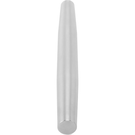 Rouleau à pâtisserie antiadhésif en acier inoxydable 304, 33 cm (13 pouces), pour pizzas, tartes, pâtisseries, pâtes, biscuits, raviolis, argent.