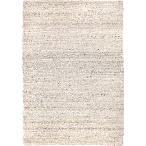 VIVARAISE - Tapis Vivaraise Alma - Tapis domestique blanc en polyester tissé artisanalement (1/5)