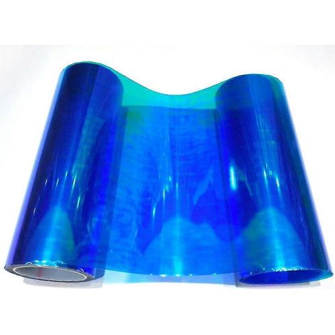 Film adhésif coloré pour phares de voiture (30 x 100 cm) - Autocollants vinyle pour feux de brouillard et feux arrière - Accessoires de style automobile - Bleu (1/5)