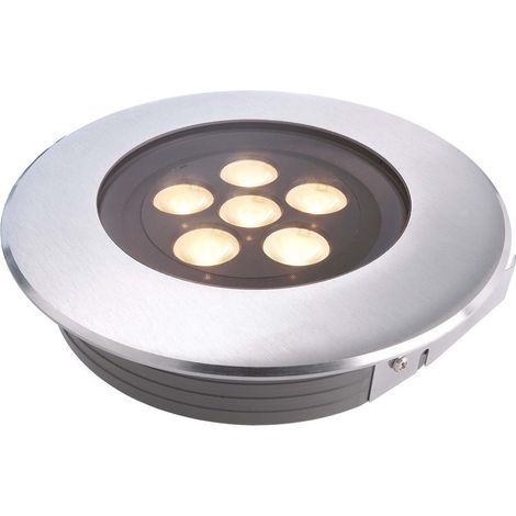 TrAdE Shop Traesio - Faretto Calpestabile Incasso Pavimento Led 11 W Ip67 3000k Segnapassi Foro 150mm - (1/5)
