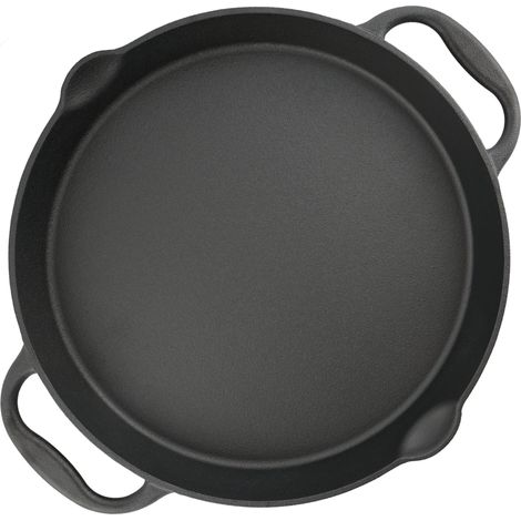 BBQ-Toro Padella per grigliate in ghisa Ø 40 cm - Padella da portata con beccuccio