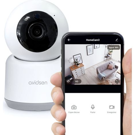 Avidsen IP-Camera Home Cam 3 360 Grad für Innenräume Kameraleuchte (1/3)