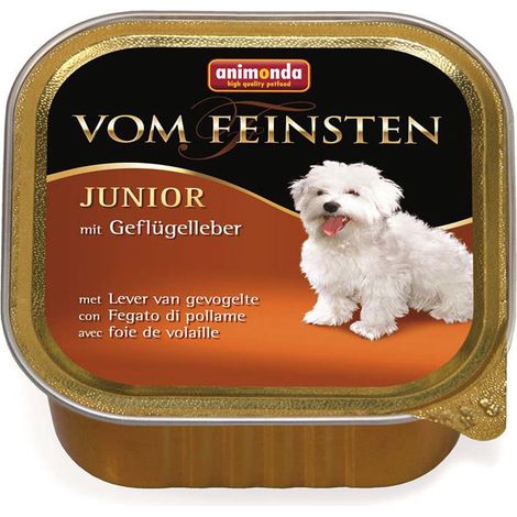 Animonda Dog Vom Feinsten Junior Moka Welpenfutter - 150g Schale - Geflügelleber 150g (1/2)