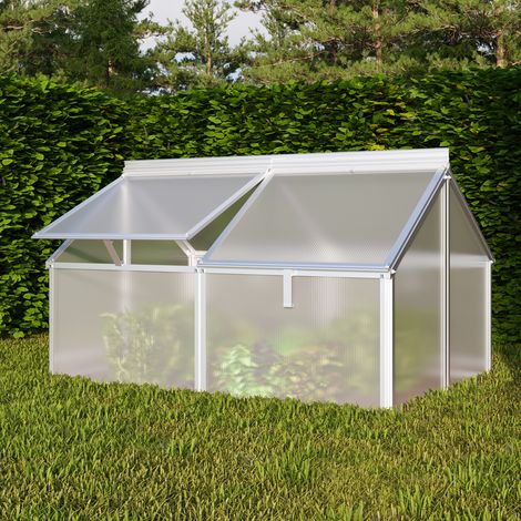 Vitavia Frühbeet "Gaia Jumbo", aluminium blank, Frühbeet (119 x 83 x 72 cm), 4 mm HKP (1/5)