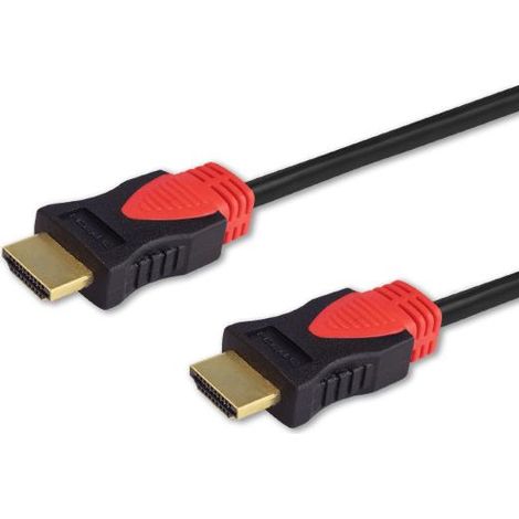 Savio cl-95 cavo hdmi 1,5 m hdmi tipo a (standard) nero, rosso (1/3)