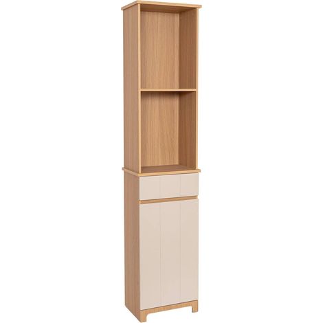 Mdf säule 1 tür + 1 schublade + 2 regale - rivoli - Tendance (1/5)