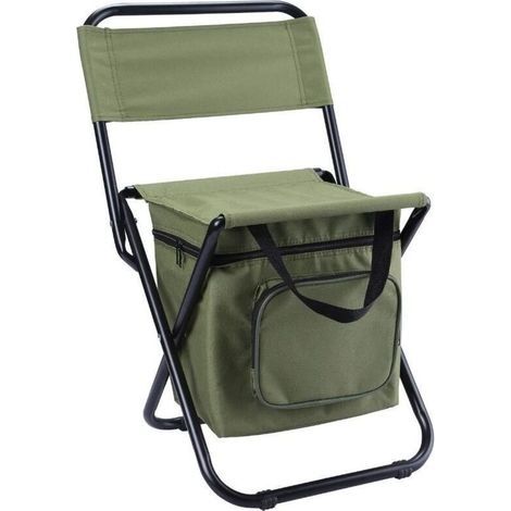 bleu Chaise pliante portable d'extérieur, chaise de loisirs 3 en 1, tabouret camouflage d'extérieur, camping décontracté, pêche, chaise isotherme