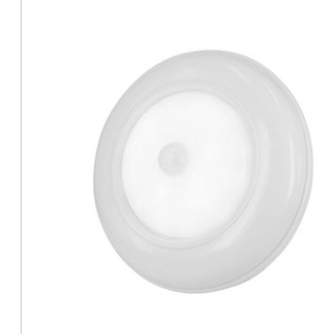 Plafonnier LED sans fil à piles avec détecteur de mouvement, 120°, blanc, ABS (1/5)