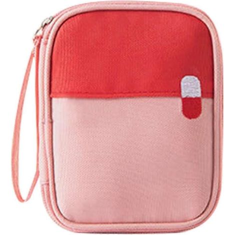Trousse de premiers secours portable, sac de rangement de voyage, avec mini-sac pour fournitures médicales, idéale pour la randonnée en famille, le camping, le bureau et le lieu de travail.