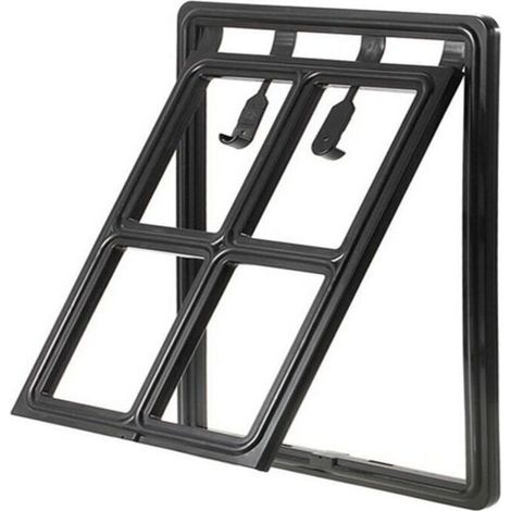 Moustiquaire Pour Animaux - 35 cm x 45 cm - Accès Libre Pour Chats Et Chiens - Noir - 1 Pièce (1/2)