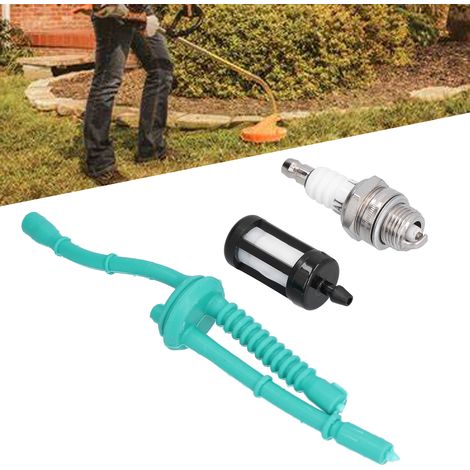 Kit tuyau d'essence, bougie d'allumage et filtre à essence pour débroussailleuse Stihl FS38 FS45 FS46 FS55 FS100 FS130 (1/5)