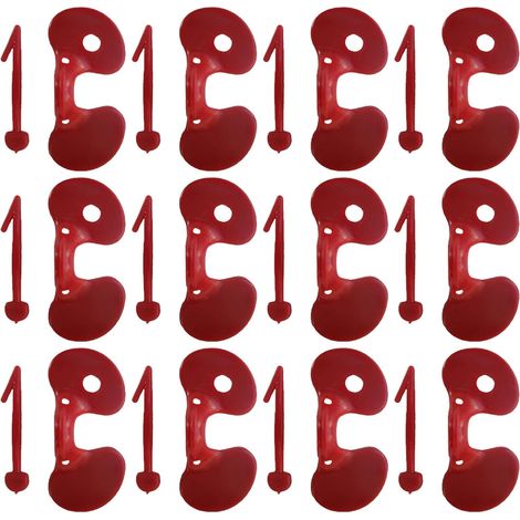 Lunettes Anti-Picage pour Poules en Plastique Lot de 100 Pièces Surface Lisse, Accessoires pour Élevage de Poules Pondeuses en Ferme Couleur Aléatoire (1/5)