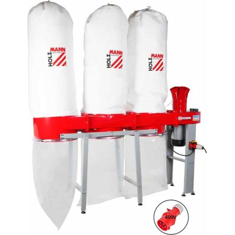 Aspiratore trucioli con triplo sacco aspiratrucioli Holzmann abs4560400v