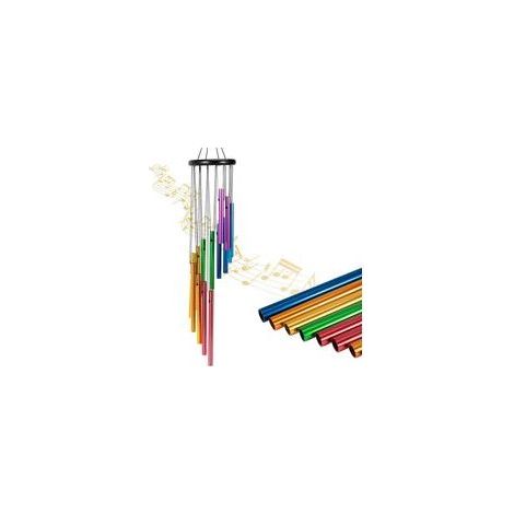 (Mehrfarbiges, 27") Outdoor-Windspiel, 14 farbige Aluminiumröhren, buntes Regenbogen-Gartenwindspiel, geeignet für Terrasse, Garten und als Dekoration für Zuhause. (1/5)