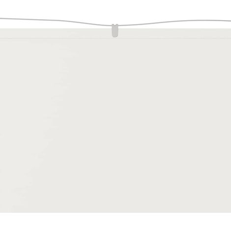 Auvent Marquise vertical, Store Banne pour Jardin Balcon Terrasse, Blanc 140x420 cm Tissu oxford OIB9204E