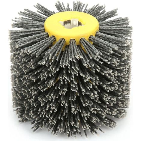 Roue de Polissage Roue de Tréfilage, Fartools Rex 80 Brosse Grit 80 Roue de Tréfilage Abrasive Tambour Roue de Brunissage pour Meubles en Acajou (1/5)