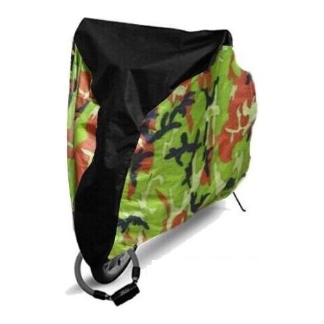 Bâche pour voiture,Housse de vélo Nouveau vélo Pluie poussière Couverture imperméable Protection de vélo extérieur pour vélo vélo Utilitaire vélo extérieur UV Protector,Camouflage (1/3)