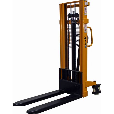 qteck Hochhubwagen HHM-Serie 1150mm Gabellänge Nylon/Tandem 2500mm Hubhöhe 1500kg Tragkraft