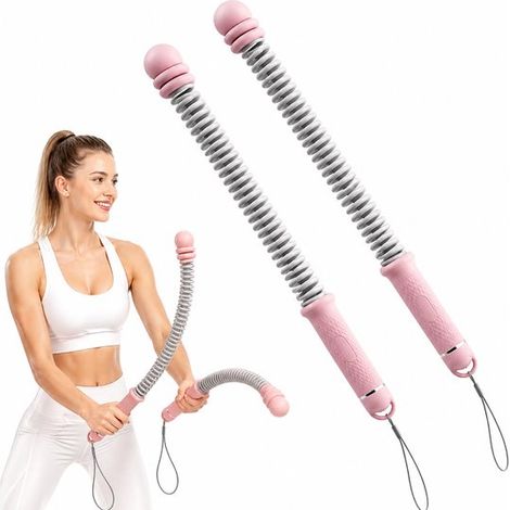 Cordes de combat sans fil – Lestées – Réglables – Fitness – Cardio et force – Rose – Maison/salle (1/5)