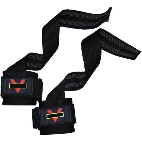 2 Paires de sangles de poignet, support renforcé, matériel résistant, pour musculation et haltérophilie (1/5)