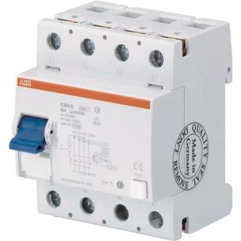 Interrupteur différentiel abb f204b+40/0.03 40A 30mA