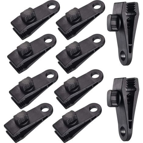 10 Sets Clip de Bâche Tente Pince  Auvents Clip (1/5)