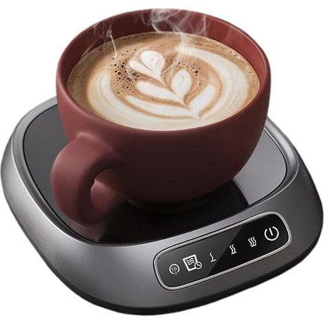 Calentador，Pantalla táctil inteligente，Calentador eléctrico de tazas para café，té frío de invierno，Se conecta a un puerto USB para su uso (1/5)