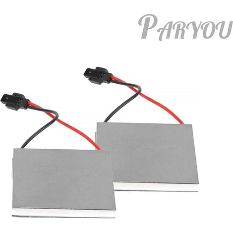 2er-Pack wärmebetriebener Herdventilator-Generator, Ersatzmotor für Heimofen, Kaminventilator, Holzbrenner, 40 x 40 mm
