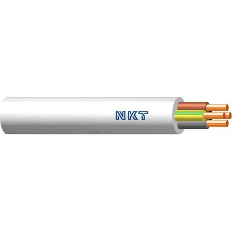 Câble Électrique YDY - 4x1 5 Mm2 - 450 750 V - Pour Installation Intérieure Sous Plâtre - Blanc - 1 Mètre Par Unité