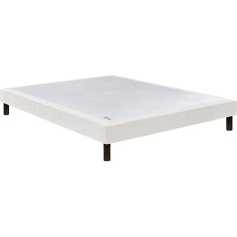 Sommier Epeda CONFORT FERME DECO NATURE 90x190 Tissu gris foncé Lattes (1/5)