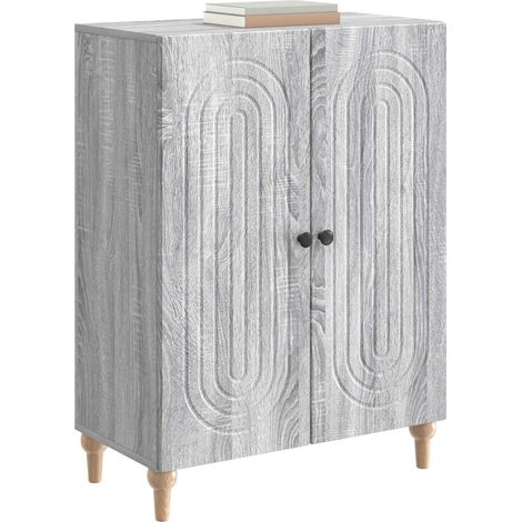 Sideboard/Anrichte/Buffet Graues Sonoma 66 x 34,5 x 90 cm Holzwerkstoff LXWW880305 (1/5)